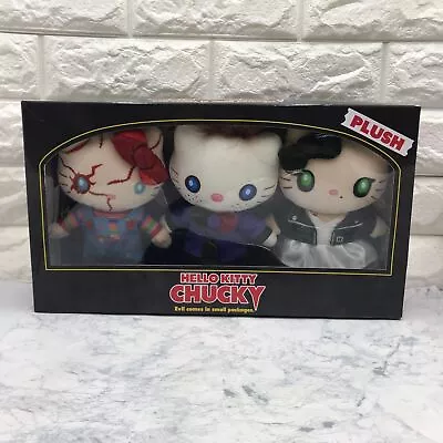 Halloween Hello Kitty Chucky Plush Stuffed Animal 3 Pieces Set USJ • $861.56