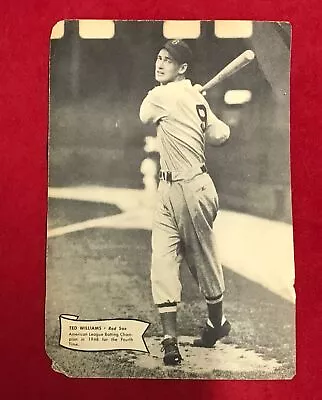 1949 Dell Mini Poster Of Ted Williams & Stan Musial - Red Sox / Cardinals • $49