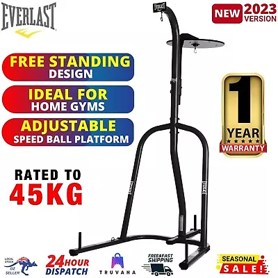 Everlast Heavy Bag And Speedbag Stand Free Standing Design Ideal For Home Gyms • $448.97