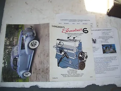 Langdons Stovebolt 6 Catalog 14 Pages Chevy 6 And Mopar Stuff 3 Pics • $17