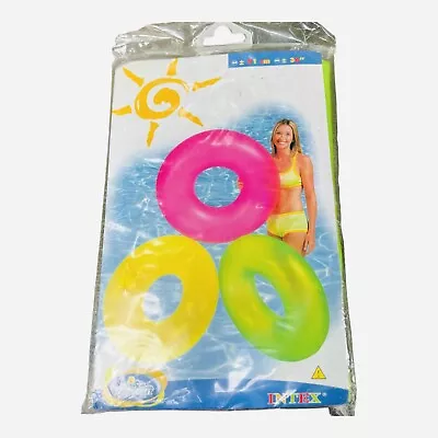 Intex Pool Ring Float Neon Frost Green 36  The Wet Set Vintage 2001 • $15.64