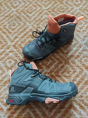 Salomon X Ultra O4W Hiking Boots Women's UK 6 Mid Gore Tex Ortholite Insoles • £90