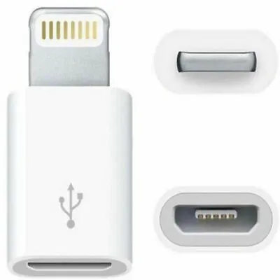 Micro USB To 8Pin IPhone Cable Adapter Android To IPhone IPads Converter LOT • $7.48