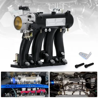 D15 D16 D Series Intake Manifold +70mm Throttle Body For Honda Civic CRX DEL SOL • $173.90