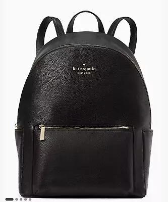 Kate Spade NY NEW Pebbled Bag Backpack Leila Leather Large Dome 459$ Msrp • $71