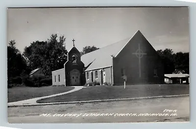 Indianola IA Mt Calvary Lutheran Church RPPC Iowa Vintage Postcard • $7.99