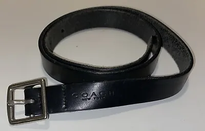 Coach New York Black Genuine Leather Belt 38” • $18.74