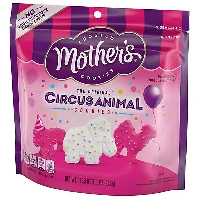 Mother's Circus Frosted Animal Cookies 9 Ounce Bag New • $5.45