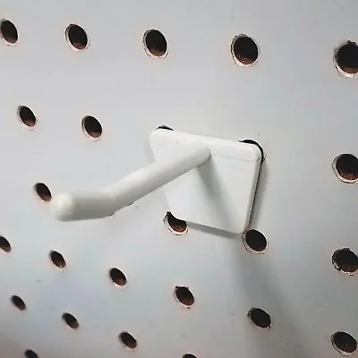 2  White Plastic Peg Hooks For Slatwall And Pegboard - 50 Pack • $17.95