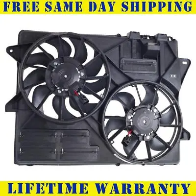 Radiator Condenser Fan Assembly For 2015-2020 Ford Mustang 3.7L 5.0L 5.2L • $104.70