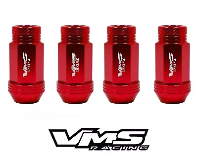 16 Red Vms Racing 50mm 12x1.25 Cnc Aluminum Lightweight Wheel Rim Lug Nuts Set • $49.95