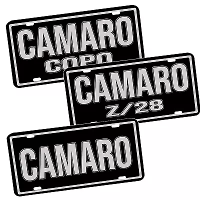 Compatible W Camaro Classic Muscle Car Trim Packages Aluminum License Plate • $17.95