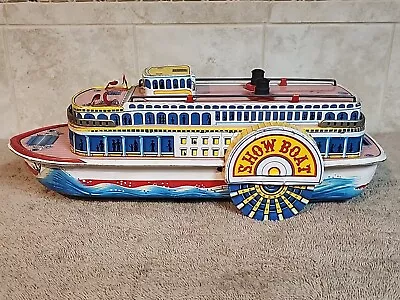  Modern Toys  SHOW BOAT  Tin Litho Battery Op Riverboat For Parts Or Repair  • $49.99