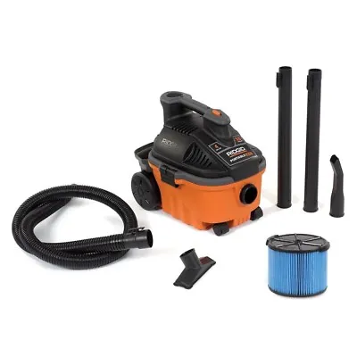 RIDGID Wet Dry Vacuum Blower Port Portable Cleaner Shop Vac 4 Gallon 5.0 Peak HP • $109.90