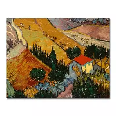 Vincent Van Gogh Landscape With House Canvas Art 18 X 24 • $42.04