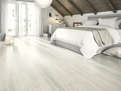 £0.99 • Buy Comfort Summersville White Cork Eco Flooring Click Laminate Packs & Samples