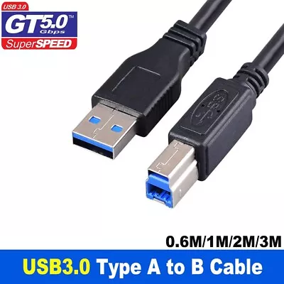 $6.60 • Buy USB 3.0 Type A Male To B Printer Cable For HP Canon Dell Brother Epson Xerox AU