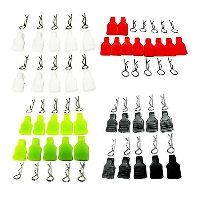 10-Pack RC Car Body Clips R Pins For 1:24 1:18 RC Crawler Buggy Monster • £5.75