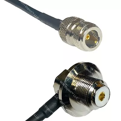 RFC240UF N FEMALE To UHF Female Angle Bulkhead RF Cable FAST-SHIP LOT • $15.80