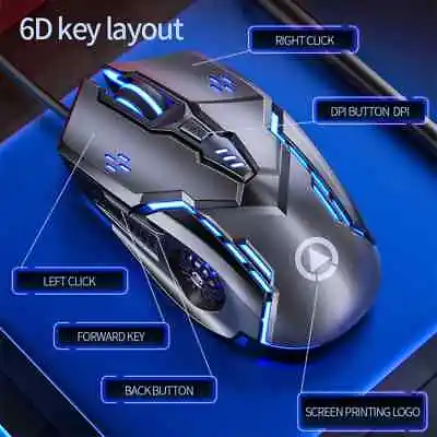G5 Wired Gaming Mouse - BackLight High Sensitivity Macro Programming 4 Colors • $12.57