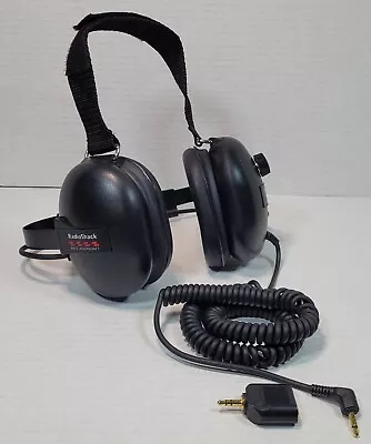 $29.99 • Buy Radio Shack Noise Reducing Race Scanner Headphones Black Tested Working