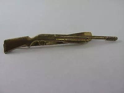 Vintage Mens Tie Bar: Pump Action Rifle Gun Design • $17.99