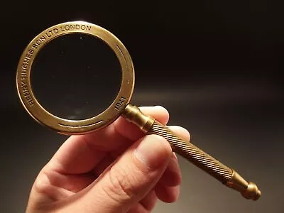 Antique Vintage Style Brass Magnifying Glass London 1941 Nautical Magnifier Gift • $41.46