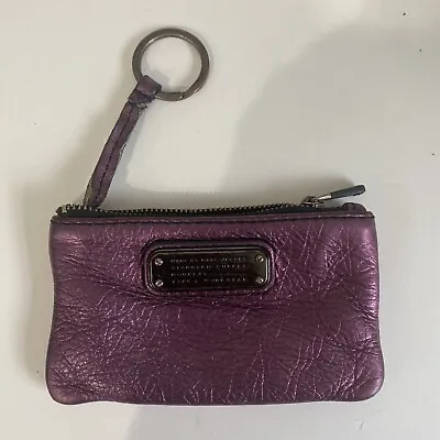 $15 • Buy Marc By Marc Jacobs Leather Key Pouch Purple Used