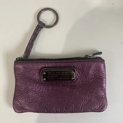 Marc By Marc Jacobs Leather Key Pouch Purple Used • $15