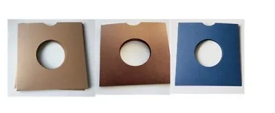50 X Record Sleeves 7 Inch Card Limited Edition  Denim Coffee & Bronze Pearl • £9.50