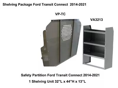 2014-2023 Ford Transit Connect Van  Shelving + Safety Partition Package • $897.95