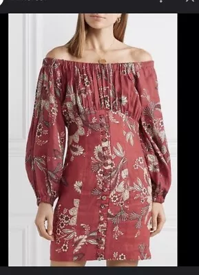 Zimmermann Linen Off Shoulder Dress 0 • $90