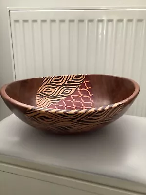 Large Olive Wood Bowl (27cm) - Hand Carved In Kenya • £15