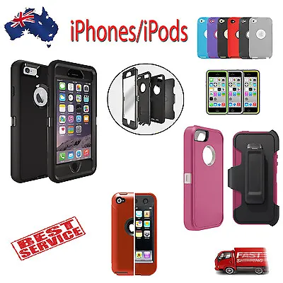 Heavy Duty Tough Case IPhone 6 6S Plus 5 5S 5C SE 4 4S IPod Touch 4 • $17.99