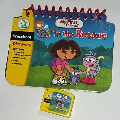 Leap Frog My First LeapPad Dora The Explorer To The Rescue Book & Cartridge B • $4.99