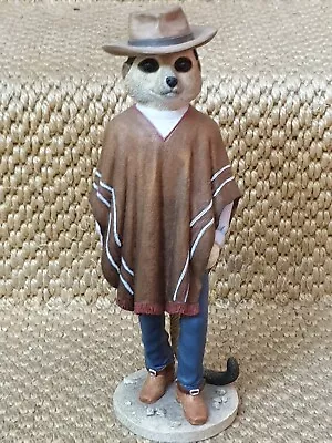 £29 • Buy Rare Magnificent Meerkat Cowboy Figure Collectable Boxed Country Artist Clint