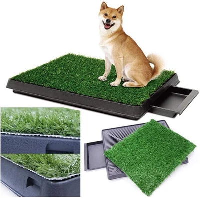 £29.99 • Buy Pet Dog Toilet Mat Indoor Restroom Training Grass Potty Pad Loo Tray Large Puppy