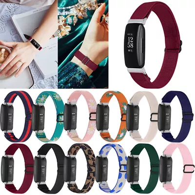 For Fitbit Inspire3 HR 2 Replacement Band Bohemia Woven Nylon Elastic Strap Band • $14.88