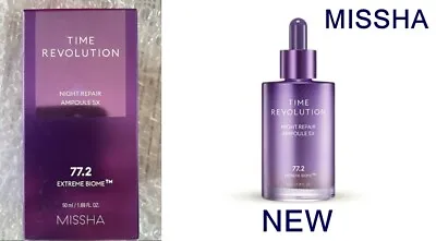 MISSHA Time Revolution Night Repair Ampoule 5X 50ml ( NEW ) Extreme Biome 77.2% • $33.78