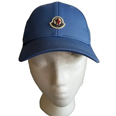 Authentic Moncler Baseball Cap Blue Unisex Kids Medium  • $89.99