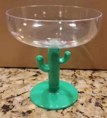 Cactus Plastic Margarita 6 Glasses Cinco De Mayo Drinkware 10 Oz Summer May 5   • $8