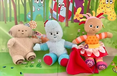 In The Night Garden Plush Upsy Daisy Iggle Piggle & Makka Pakka Figures Bundle • £16.99