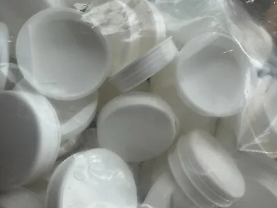 White Round Plastic End Caps For Kraft Mailing Tubes 1.5  2  & 4  Sizes • $19.99
