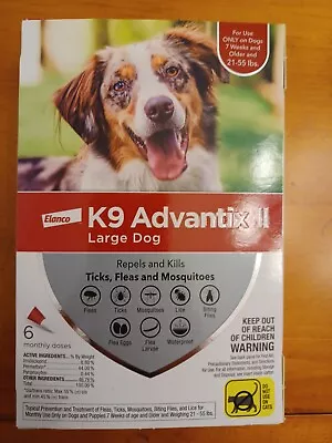 K9 Advantix II Flea Medicine Large Dog 6 Month Supply Pack K-9 21- 55 Lbs  Ticks • $68.99