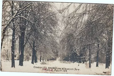 Center Street South From Wilcoxson Ave Milan Ohio 1909 RPPC~ PC1AG • $24.95