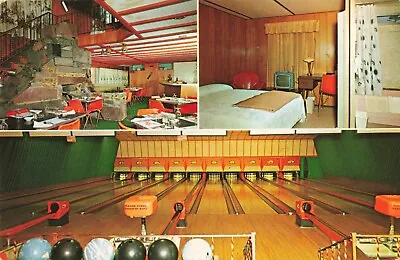 Dairy Center Motel & Restaurant Bowling Alley Enosburg Falls Vermont 1971 PC • $4.95