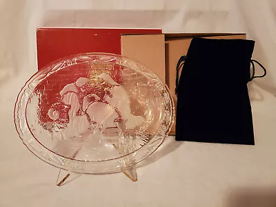 Mikasa Nativity Plaque SA 961/994 9.5  Etched Oval Plate & Stand • $8.99