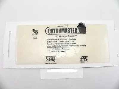 72 Catchmaster Mouse Glue Traps Glue Boards Mouse Traps Peanut Butter GlueBoards • $38.95