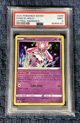 2022 Pokemon SWSH Diancie - HOLO Astral Radiance #068 PSA 9 MINT • $9.99