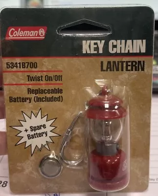 Brand New Coleman Collectable Red Miniature Lantern Keychain Light Vintage • $24.99